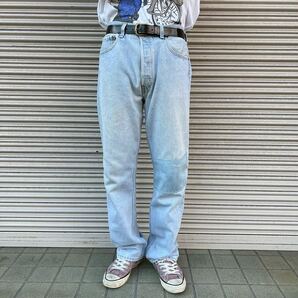 90s USA製 Levi's 501 デニムパンツ W34 L32 W86cm リーバイス ヴィンテージ グランジ ダメージ ジーパン ジーンズ 520刻印 インディゴ 80s