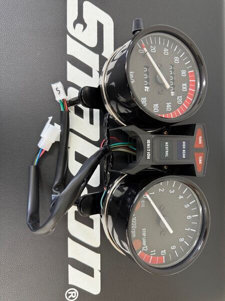 Z400FX メーター リプロ 新品 Z500 Z550FX Z400J スピード タコ CBX400F GSX400E CB250T ホーク バブ ゴキ ザリ CBR400F 1