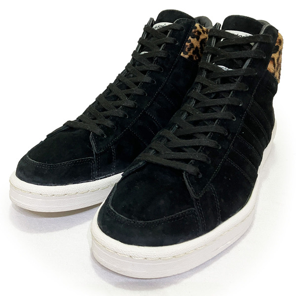 アディダス オリジナルス フックショットⅡ スウェード ハラコ ブラック 27.0cm ADIDAS ORIGINALS HOOK SHOT2 正規品 G96317 本物 美品 黒