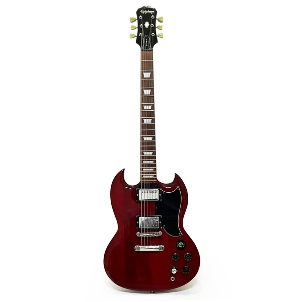 エピフォン SG エレキギター チェリーレッド EPIPHONE SG 完動品 楽器 セットネック ハムバッカー スモールピックガード ビンテージ 復刻