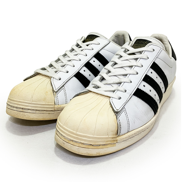 アディダス オリジナルス スーパースター80s ホワイト ブラック 27.0cm ADIDAS ORIGINALS SUPER STAR 80s 正規品 G61070 復刻 年代 名品
