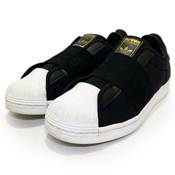 アディダス オリジナルス スーパースター スリッポン ブラック ゴールド 26.5cm ADIDAS ORIGINALS SUPER STAR SLIP-ON H67370 カジュアル