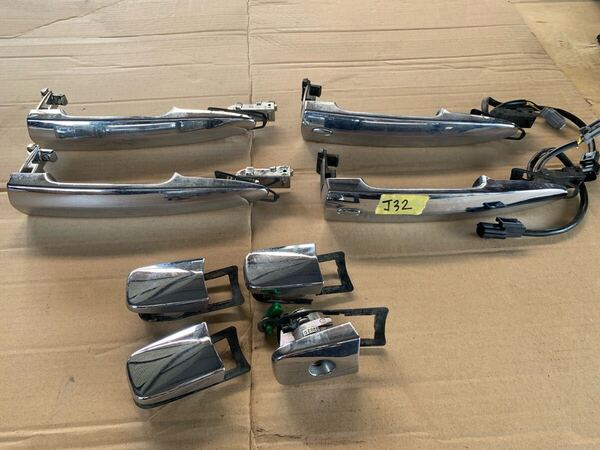 全国送料無料 ティアナ J32 TNJ32 メッキ ドア アウターハンドル 1台分