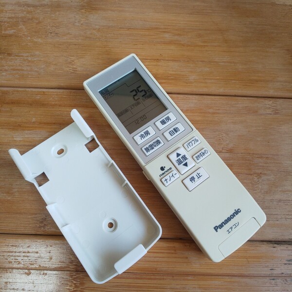 パナソニック エアコンリモコン A75C3785 Panasonic 即日発送 送料無料 即決 除菌清掃済 ホルダー付き