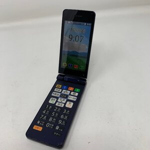 ◆動作品◆SHARP/かんたん携帯10 807SH/8GB/ネイビー/84301