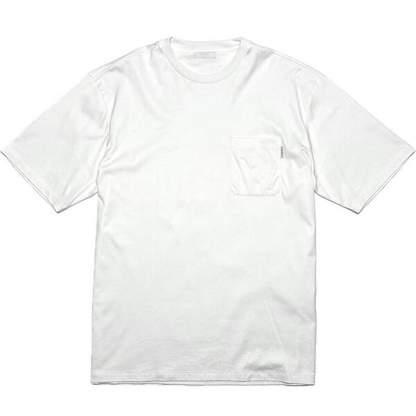 正規品 PRADA オーバーサイズポケットロゴTシャツ XLサイズ ホワイト プラダ ジャケット ブルゾン ダウン カーディガン