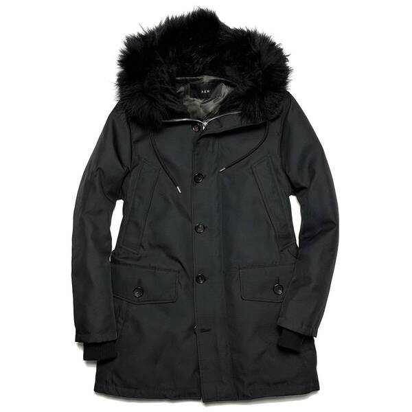 定価18.5万 AKM MEMORY DOUBLE CLOTH B-9 DOWN JKT サイズL 黒 メモリーダブルクロスダウン ジャケット コート wjk 1piu ジュンハシモト
