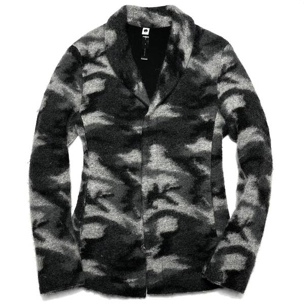 定価4.4万 wjk Switch Camouflage wool jersey shawl jkt サイズM ジャケット カーディガン ブルゾン akm 1piu ジュンハシモト