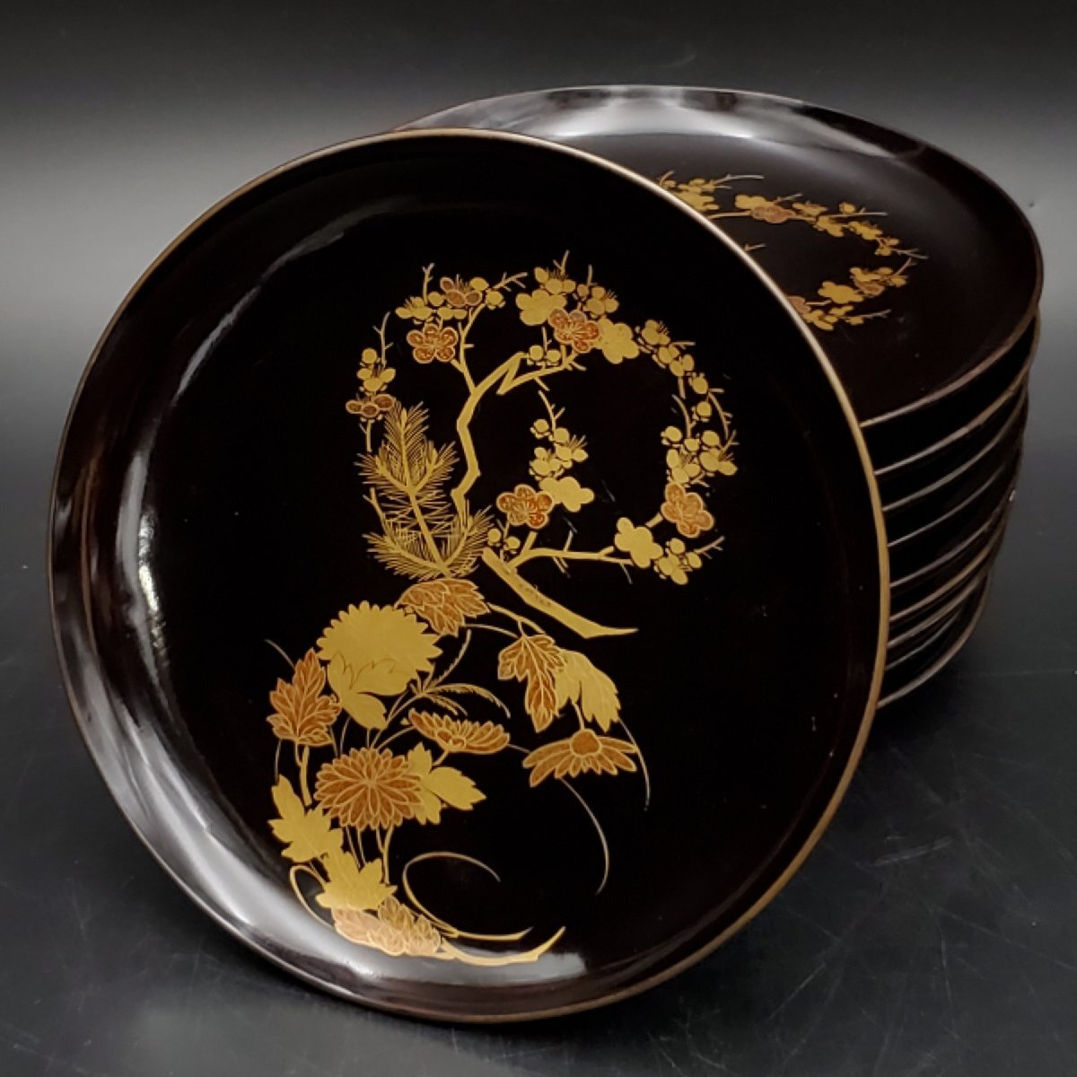 2025年最新】Yahoo!オークション -漆器 皿(アンティーク