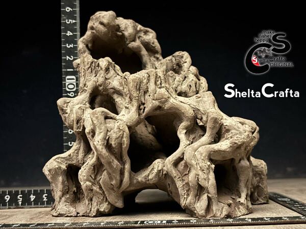 【全国送料無料】roots 素焼き製樹木型シェルター SheltaCrafta Asatシェルター アクアリウム 隠れ家 水草活着など レイアウト 熱帯魚
