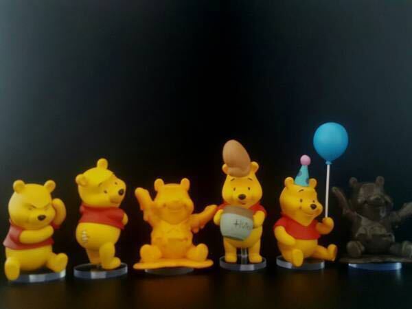 Disney ディズニーキャラクターズ ワールドコレクタブルフィギュア WCF ワーコレ -くまのプーさん- 6種 用アクリル台座