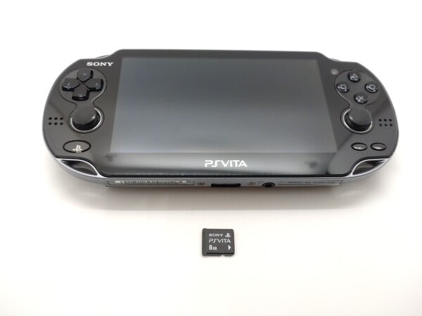 動作確認 PSVITA PCH-1100 ブラック Wi-Fiモデル PlayStation Vita SONY 105 初期化済み