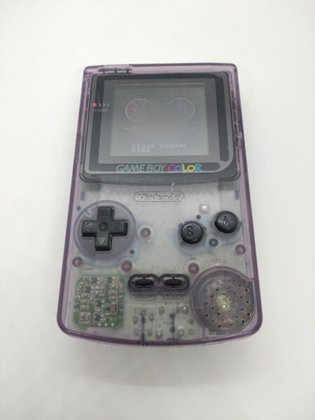 ゲームボーイカラー クリアパープル GBC GAMEBOY COLOR 任天堂 Nintendo クリア スケルトン 69 CGB-001 ジャンク
