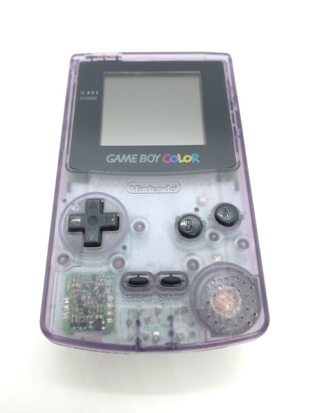 美品 ゲームボーイカラー クリアパープル GAMEBOY COLOR CGB-001 スケルトン Nintendo 任天堂 103