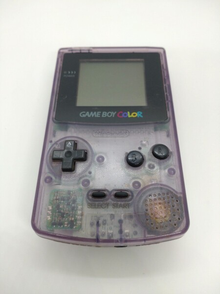 ゲームボーイカラー クリアパープル GAMEBOY COLOR CGB-001 クリア スケルトン 透明 105 GBC