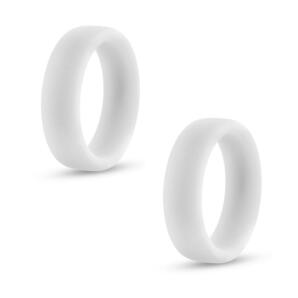 コックリング 仮性包茎矯正 勃起不全 早漏改善 防止 ペニス 亀頭露出 増大 シリコン製 シングルタイプ2個セット 白 匿名取引OK送料込