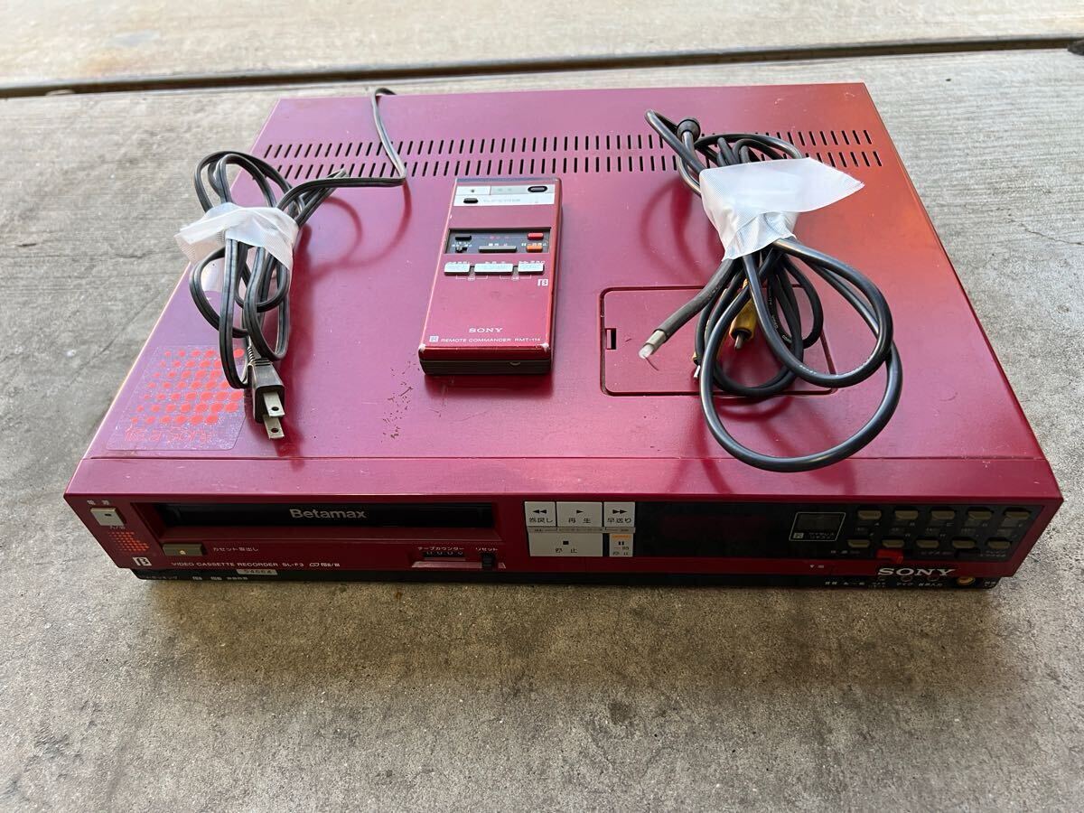 SONY β式 SL-F3リモコン付 ビデオカセットレコーダー ベータ ジャンク Yahoo!オークション -「sl-f3」の落札相場・落札価格