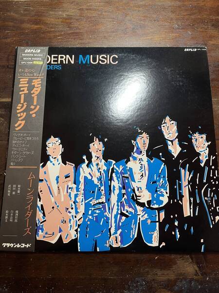 【LP】 帯付 ムーンライダーズ - モダーン・ミュージック JPN ORIGINAL MOONRIDERS MODERN MUSIC