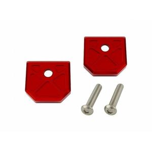 ポッシュフェイス 132112-02 アルミマシンドタンデムベルトカバー レッド Z900RS/CAFE バイク シート アクセサリー