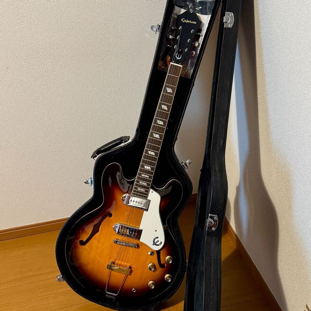 Epiphone Casino-LH VC サンバースト ハードケース付き Yahoo!オークション -「エピフォン カジノ ハードケース」の落札