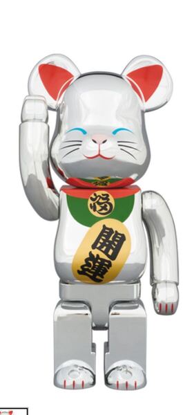 激レア 2017年4月発売 新品 未開封BE@RBRICK 招き猫 銀メッキ 弐 400% 開運招福 メディコムトイ ソラマチ フィギュア 人形