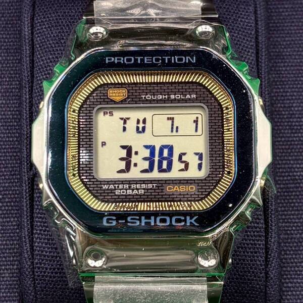 G-SHOCK GMW-B5000SS-2 50周年記念モデル フルメタル ブルーIP 電波ソーラー 未使用 ジーショック CASIO カシオ Bluetooth