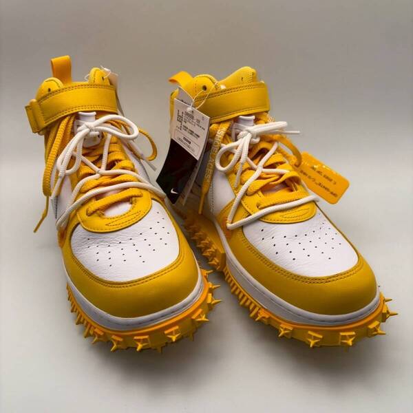 未使用品 NIKE × OFF-WHITE AIR FORCE 1 MID SP DR0500-101 29.5cm ナイキ オフホワイト コラボモデル エアフォースワン