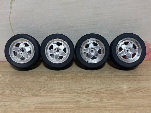 送料無料 1/10 フェラーリ F40 ラジコン用 スポンジタイヤ ホイールセット FERRARI WHEEL TYRE 当時物 スーパーカー