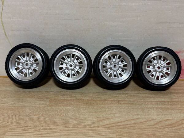 送料無料 1/10 京商 クラシックカー ラジコン用 タイヤホイールセット KYOSHO RC TYRE WHEEL SET 当時物 旧車 コブラ GT40