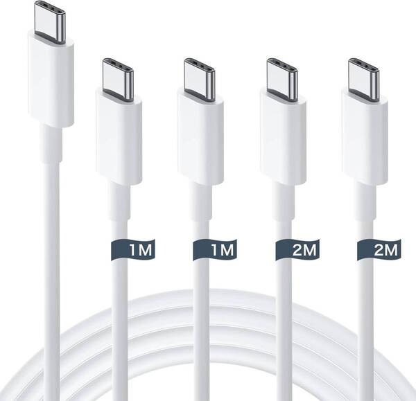 USB C ケーブル タイプc ケーブル【1M/1M/2M/2M 4本】