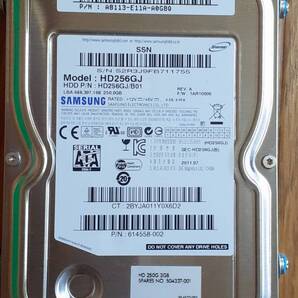 中古ハードディスク3.5インチ 250GB + 2.5インチ300GB hp sas 2点セット