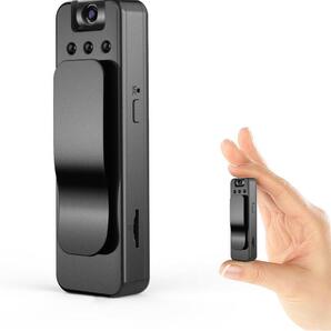 【DV録画専用】クリップオン式 小型カメラ 防犯カメラ FHD1080P対応 USB充電式