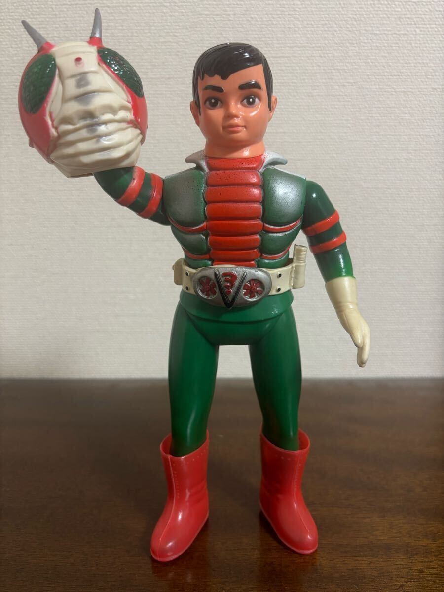 希少❗️ポピー 全長20㌢ 仮面ライダーv3 ソフビ(バンダイ マスダヤ タカトク 希少❗️ポピー 全長20㌢ 仮面ライダーv3 ソフビ(バンダイ