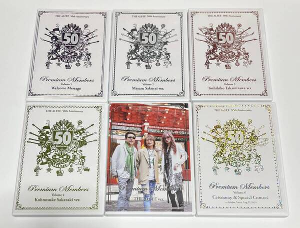 THE ALFEE DVD 50th Anniversary Premium Members Volume 1~6 全6巻 アルフィー #B463