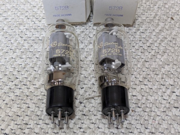 真空管 572B 新品 2本 Yahoo!オークション -「572b」(真空管) (真空管アンプ)の落札