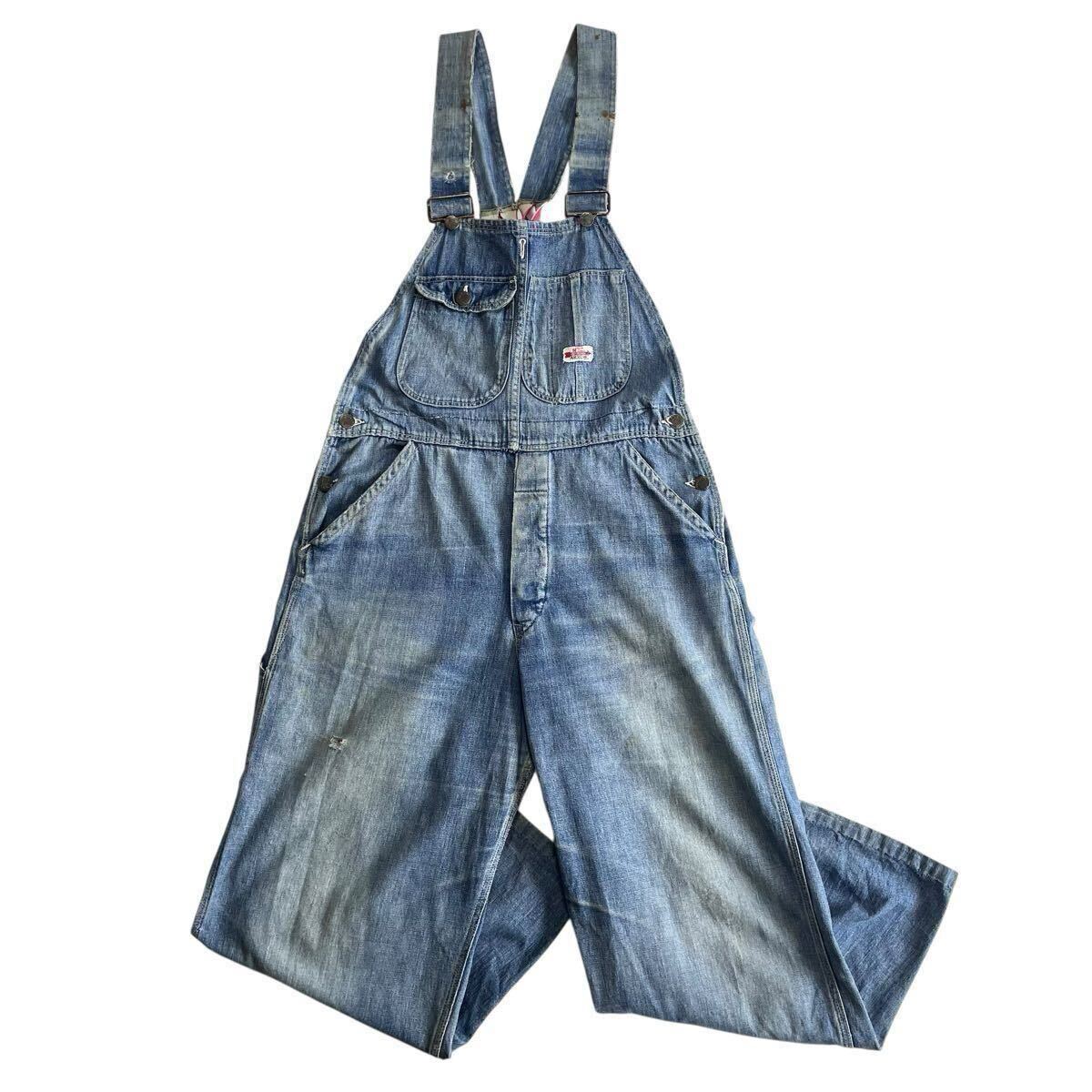 vintage 60年代〜　オーバーオールズ　　ローバック　サロペットジーンズ Yahoo!オークション -「ローバックオーバーオール」の落札相場