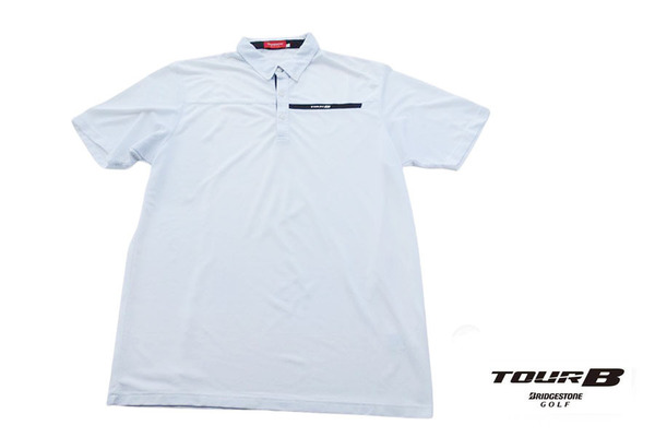 送料無料★【中古】ブリヂストン ゴルフ|Bridgestone Golf|TOUR B |ボタンダウン半袖ポロシャツ|メンズゴルフウェア|LL