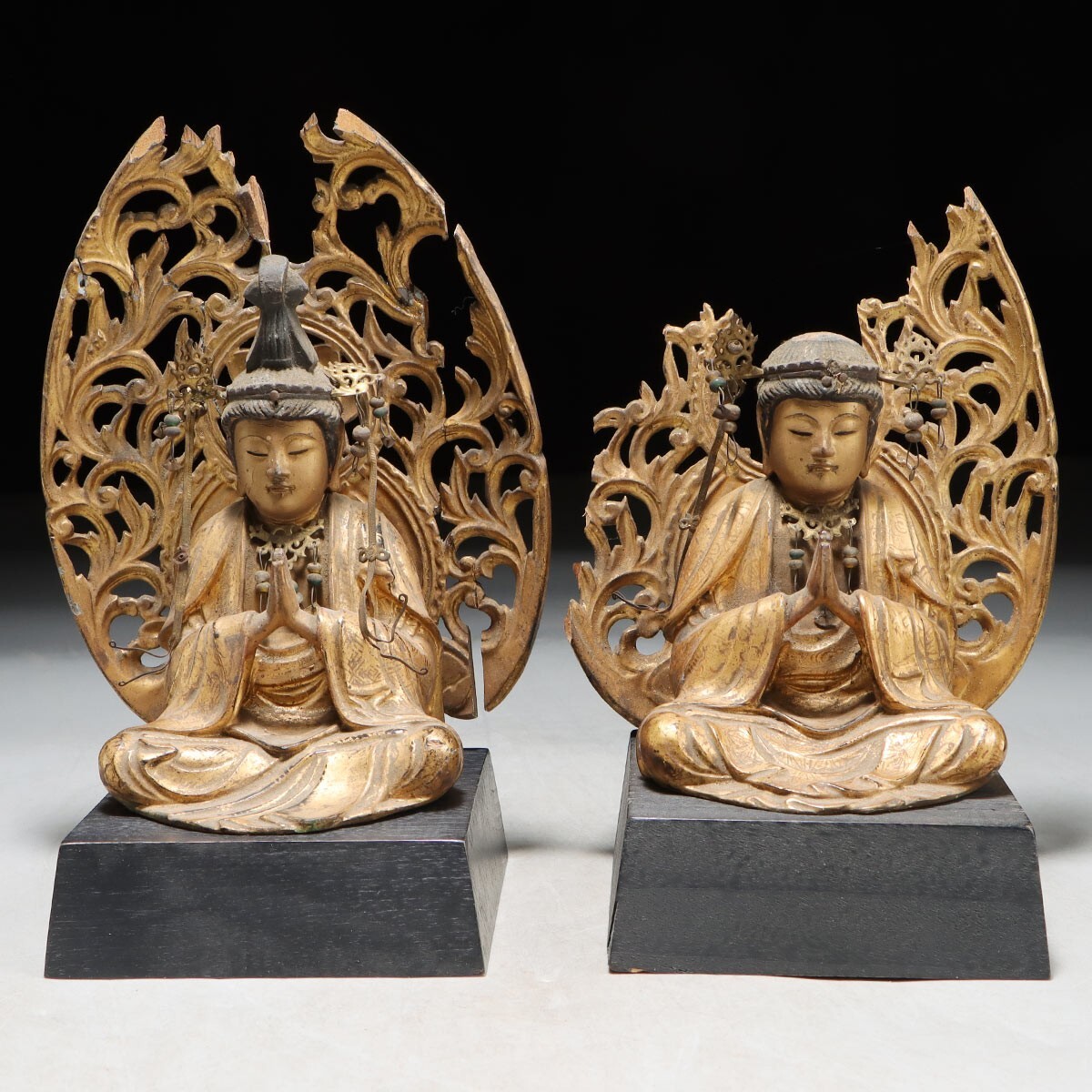 玉眼入り仏木彫り 阿弥陀如来像 木彫 玉眼入 仏像 彫刻 置物 - メルカリ