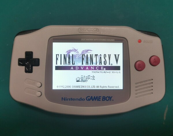 ゲームボーイアドバンス バックライト IPS液晶 v3 換装品 初代ゲームボーイ風 2倍速クロックアップ機能