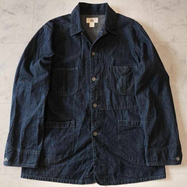 RRL 日本製 レイルマンジャケット カバーオール デニム L アクティ21 ダブルアールエル RAILMAN'S JACKET レイルロード ワークジャケット