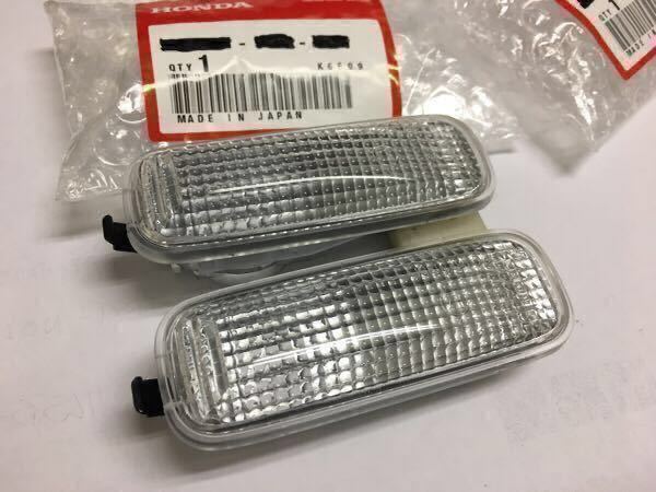 本物!レア!即納!新品未使用 ホンダ 純正 クリア サイド マーカー EF EG EK DC シビック タイプR 1個 jdm usdm 無限 パスワード スプーン