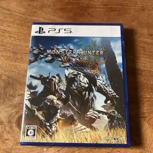 【PS5】 モンスターハンターワイルズ プロダクトコード付属 ケース割れ