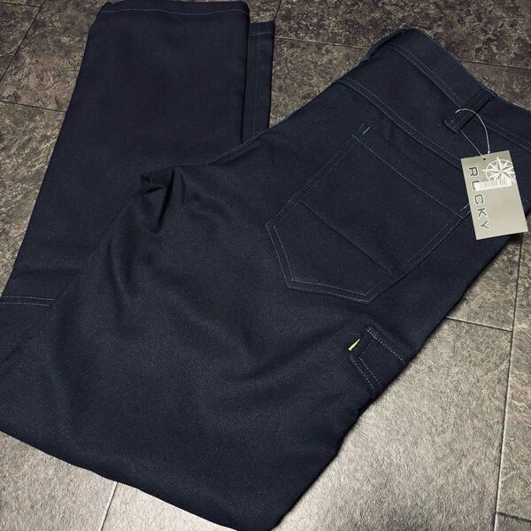 W96cm 3L/XXL/XO ワークパンツ カーゴパンツ ストレッチ ロングパンツ 新品 送料無料 メンズ ネイビー 紺 作業着 耐久性◎