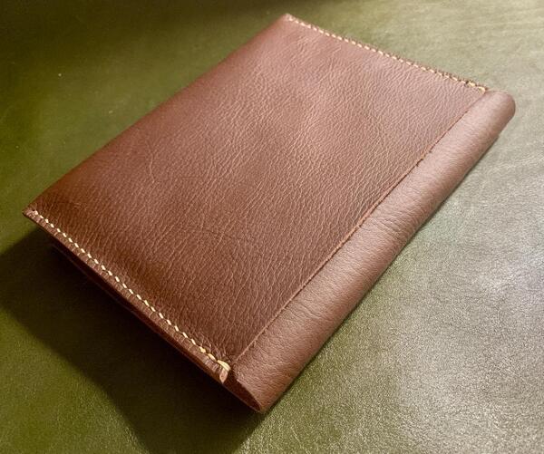 【本革】牛革 ブックカバー 文庫本サイズ 試作品