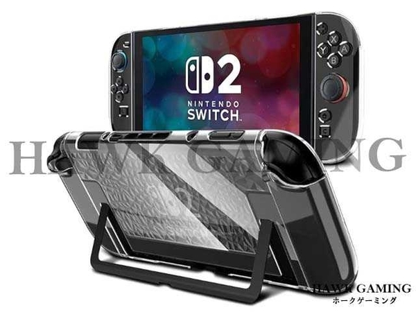 Nintendo Switch 2 ケース クリスタルクリア Switch2本体+Joy2コンカバー 分体式設計 薄型軽量 着脱簡単 PC+TPU素材 保護カバー スイッチ2