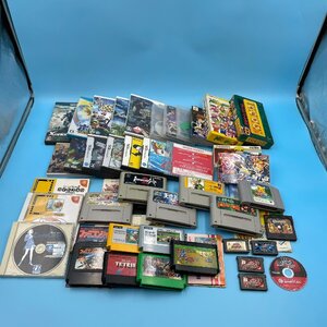 【18365Q059】ゲームソフト まとめ売り FC SFC 64 GBA GC DS 3DS Wii WiiU スマブラ ロマサガ ゼノギアス ポケモン テトリス 等 ジャンク品