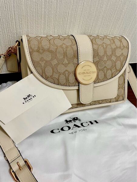 COACH コーチ クロスボディ シグネチャー ジャカード 新作新品 希少