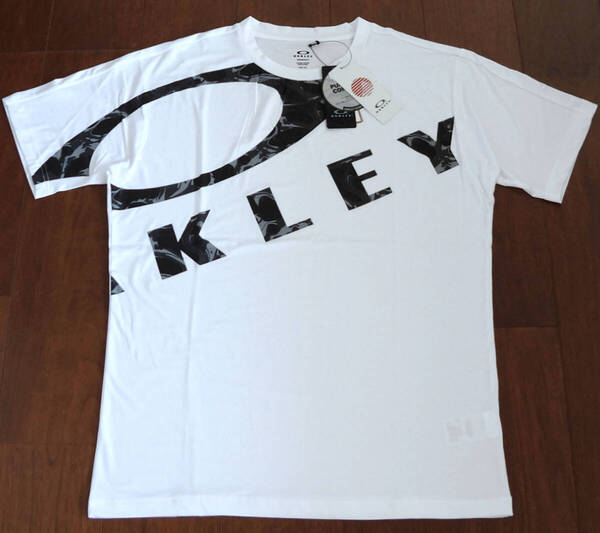 オークリー OAKLEY 半袖Tシャツ スポーツウェア メンズ Lサイズ ホワイト【新品未使用】