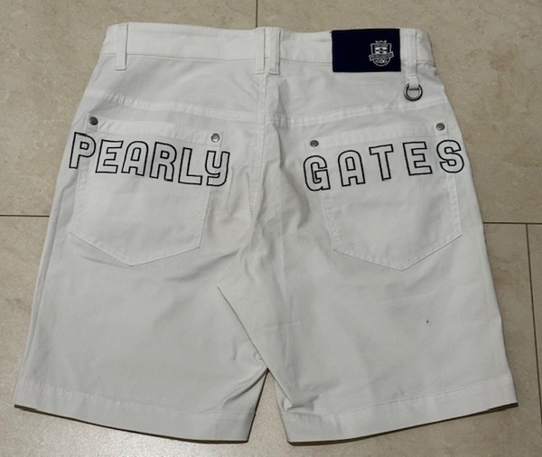 ・美品 正規品・パーリーゲイツ PEARLY GATES 30周年記念モデル ストレッチゴルフショートパンツ 3号Sサイズ ウエスト76cm