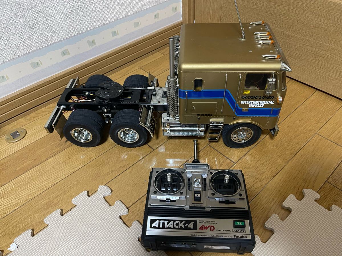 完成品3速ギアタミヤRC1/14 グローブライナーフラットヘッド6×4フルセット Yahoo!オークション -「タミヤ トレーラー 1/14 グローブ